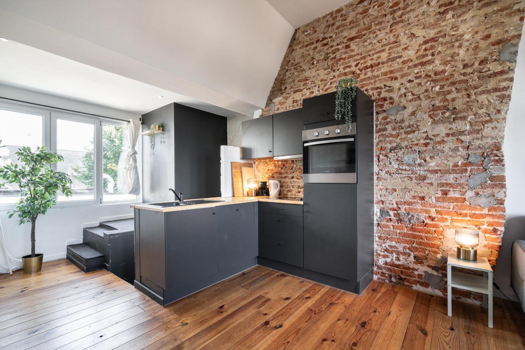 Charming Two-Bedroom River Side Apartment Antwerp Exterior photo